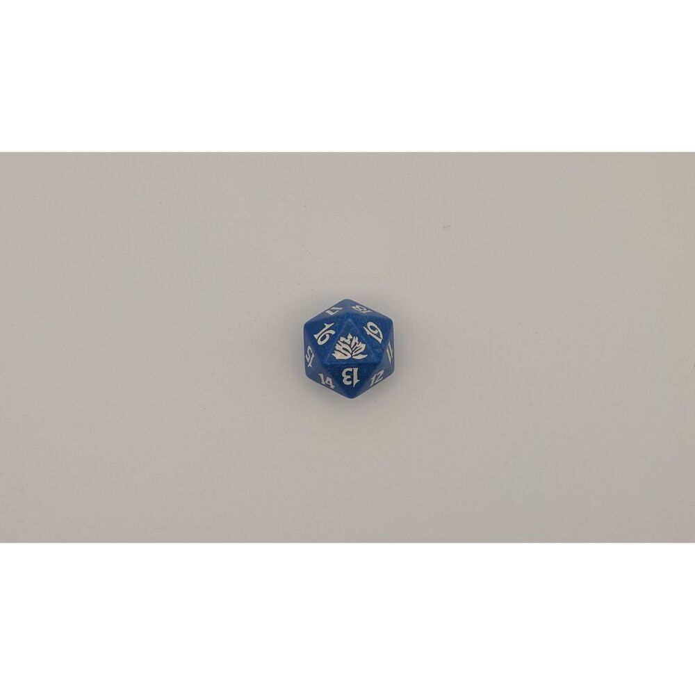 Vintage Magic the Gathering Blue Spin Down Life Counter D20 Black Lotus